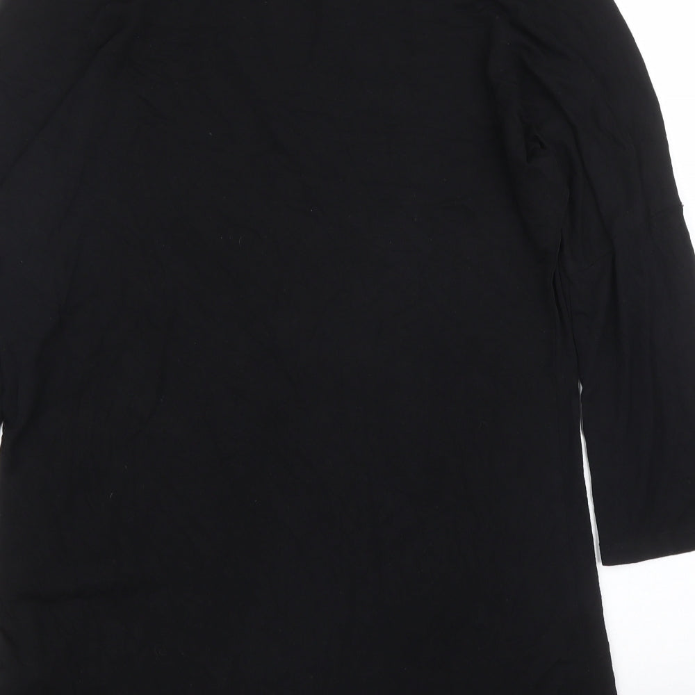 F&F Womens Black   Tunic T-Shirt Size 12