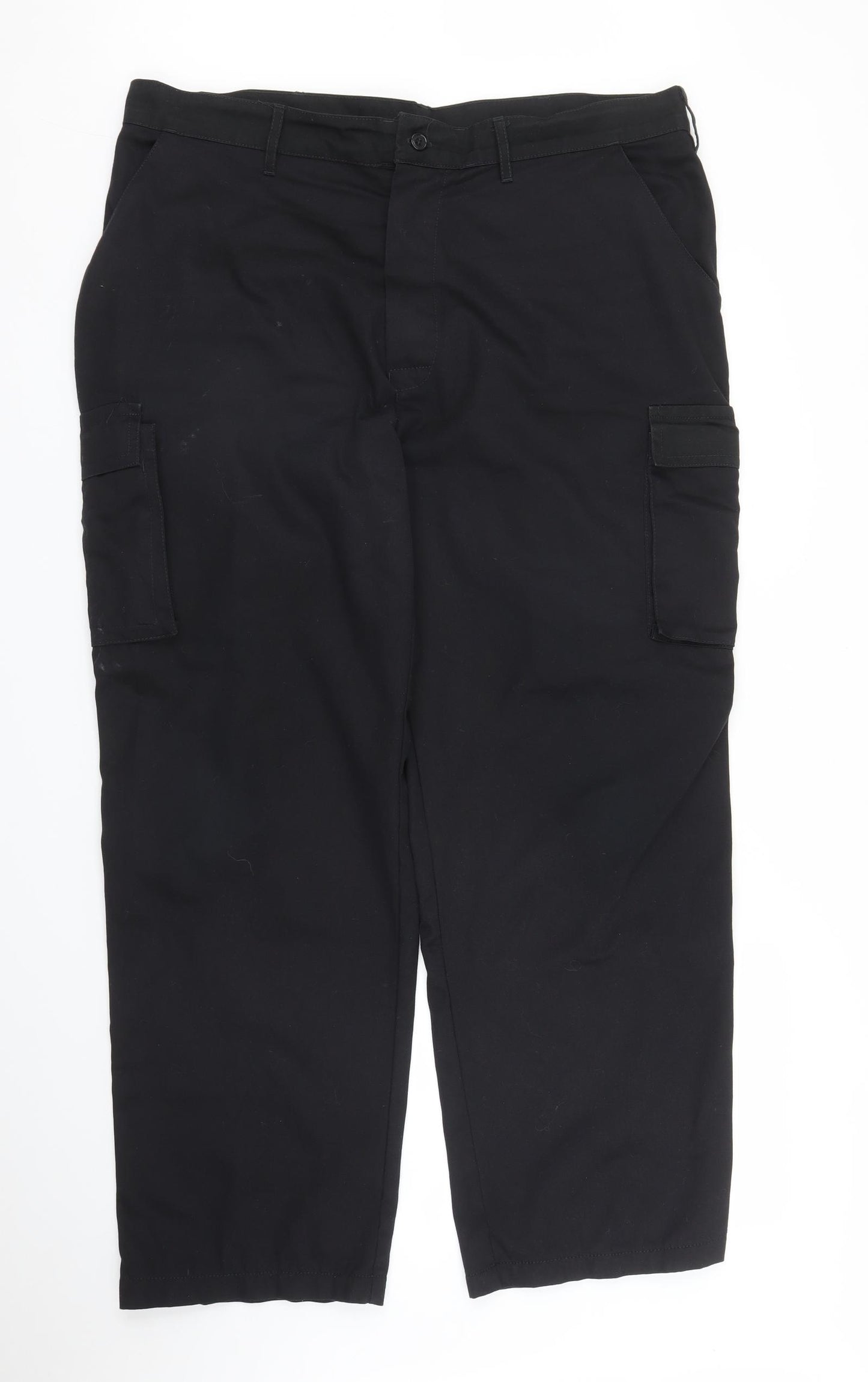 Arco Mens Black   Cargo Trousers Size 38 in L30 in