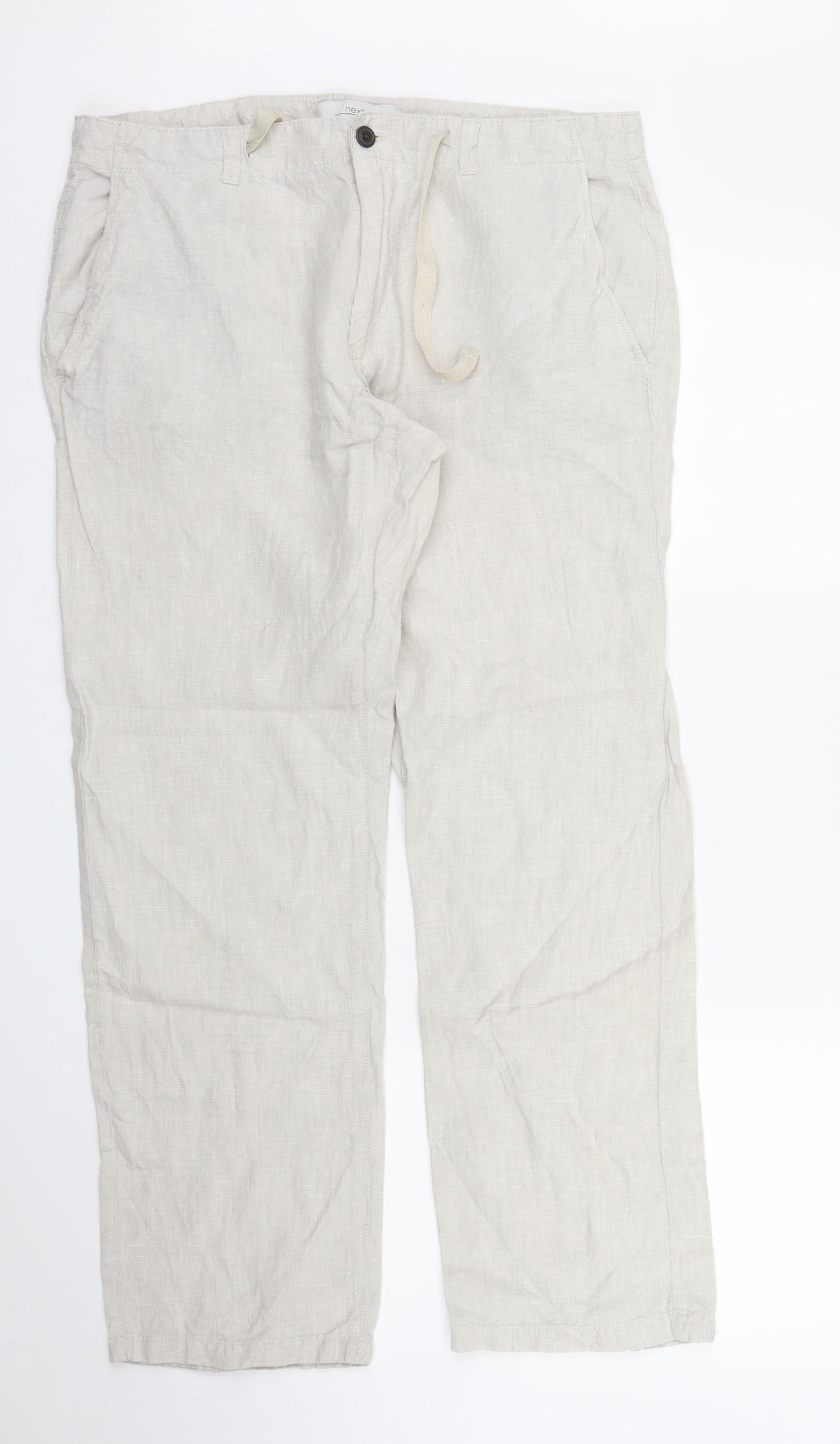 NEXT Mens Beige   Trousers  Size 34 in L31 in