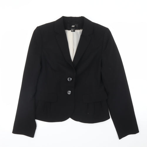 H&M Womens Black   Jacket Blazer Size 12