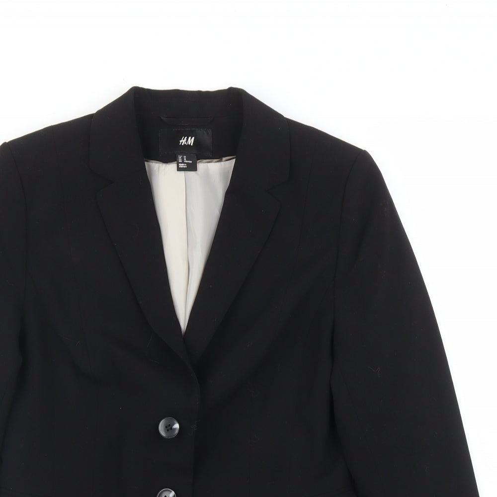 H&M Womens Black   Jacket Blazer Size 12