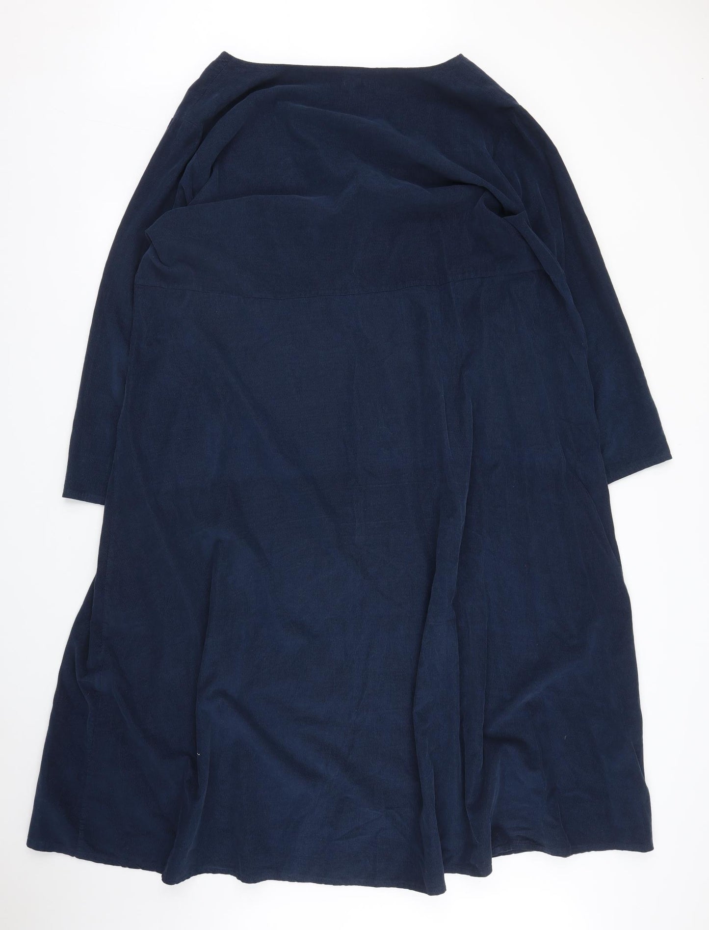 Vera Womens Blue  Corduroy Shift  Size 4XL