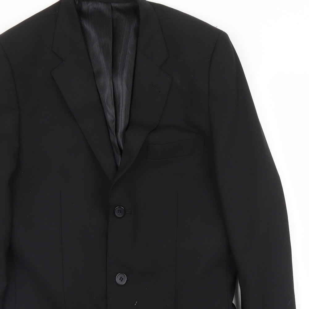 Primark Mens Black   2 Piece Blazer Size 40