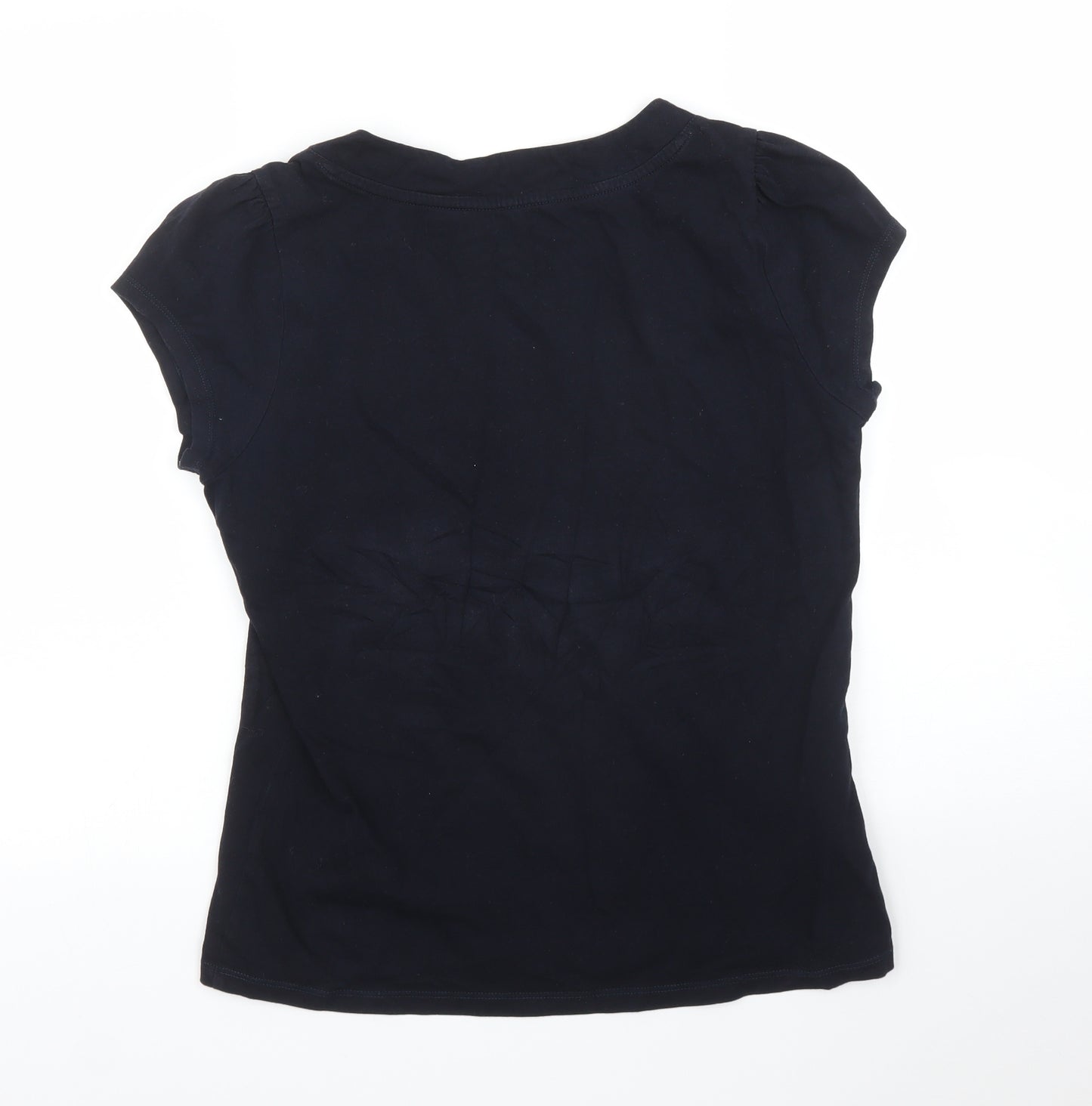 Laura Ashley Womens Blue   Basic T-Shirt Size 14