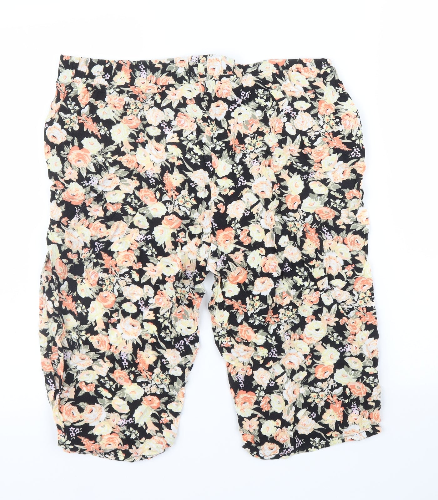 Klass Womens Pink Floral  Capri Trousers Size 14