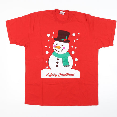 Fruit of the Loom Mens Red    T-Shirt Size L
