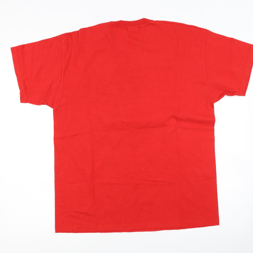 Fruit of the Loom Mens Red    T-Shirt Size L