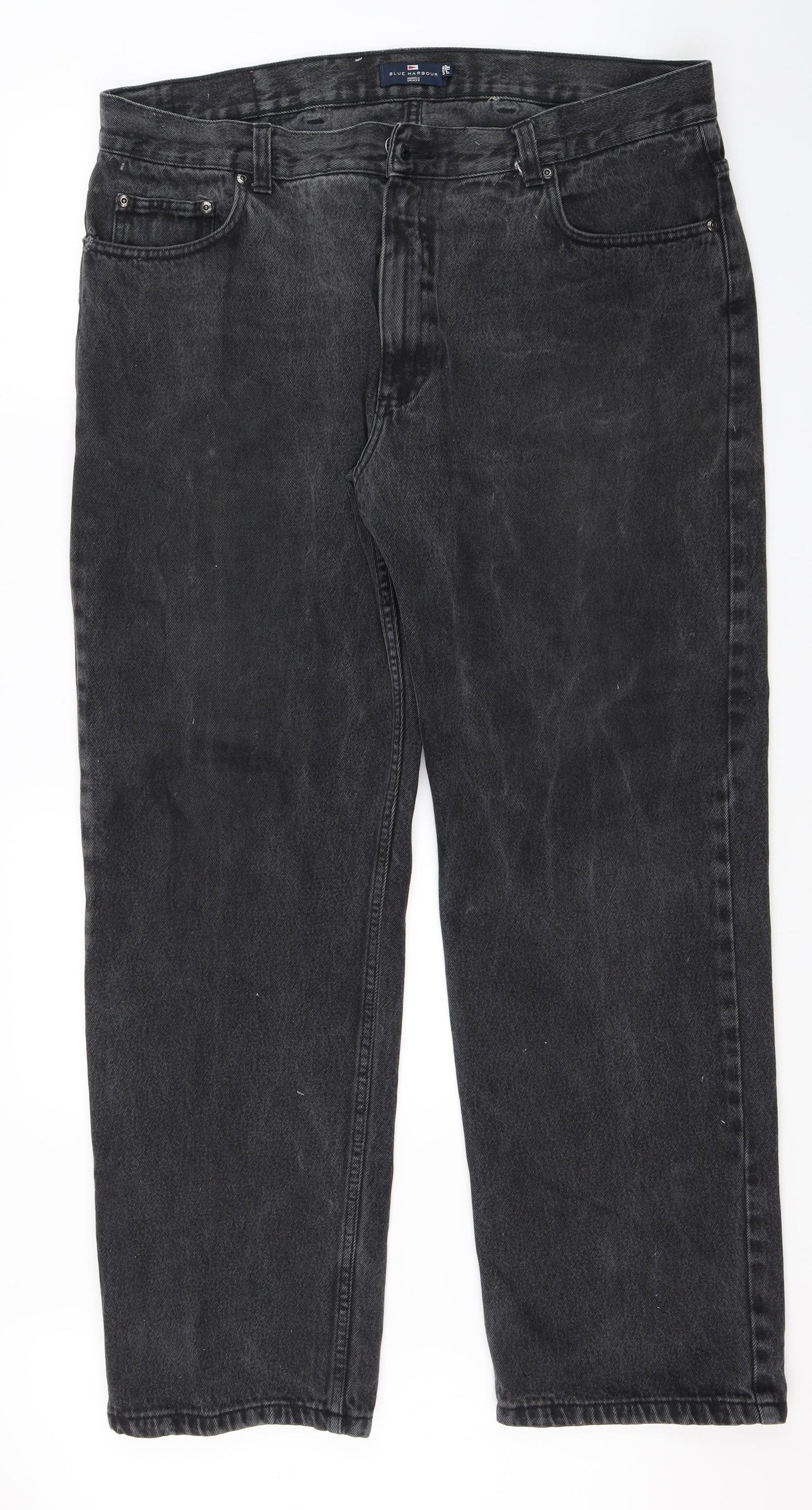 Marks and Spencer Mens Black   Straight Jeans Size 40 L31 in