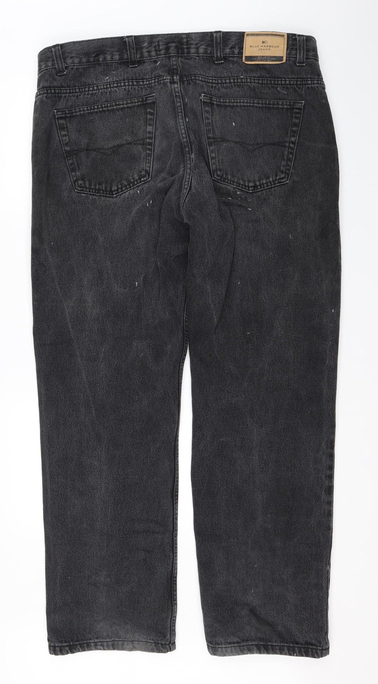 Marks and Spencer Mens Black   Straight Jeans Size 40 L31 in