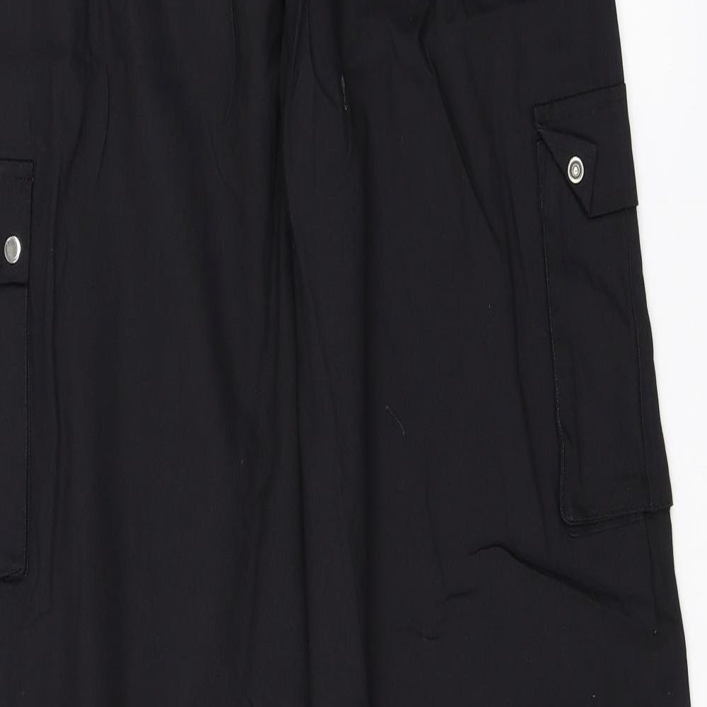 PRETTYLITTLETHING Womens Black   Trousers  Size 12 L32 in