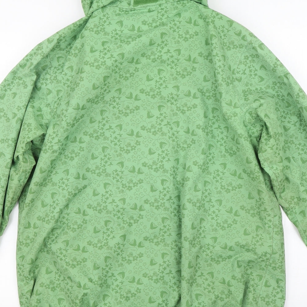 Regatta Womens Green Floral  Windbreaker Coat Size 16