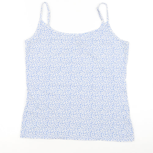 Marks and Spencer Womens Blue Floral  Basic Tank Size 10