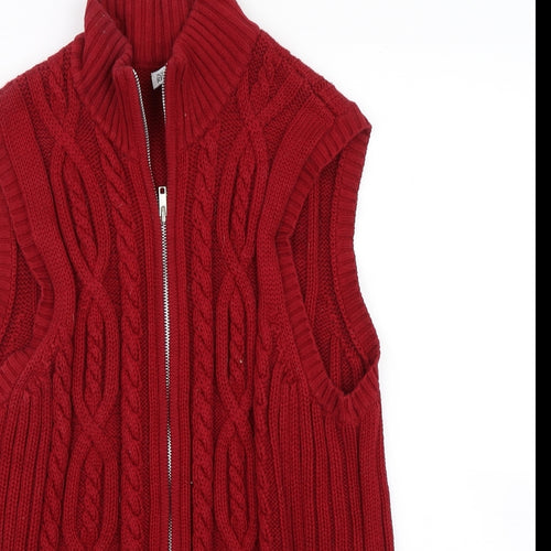 Northern Reflections Womens Red   Full Zip Jumper Size L