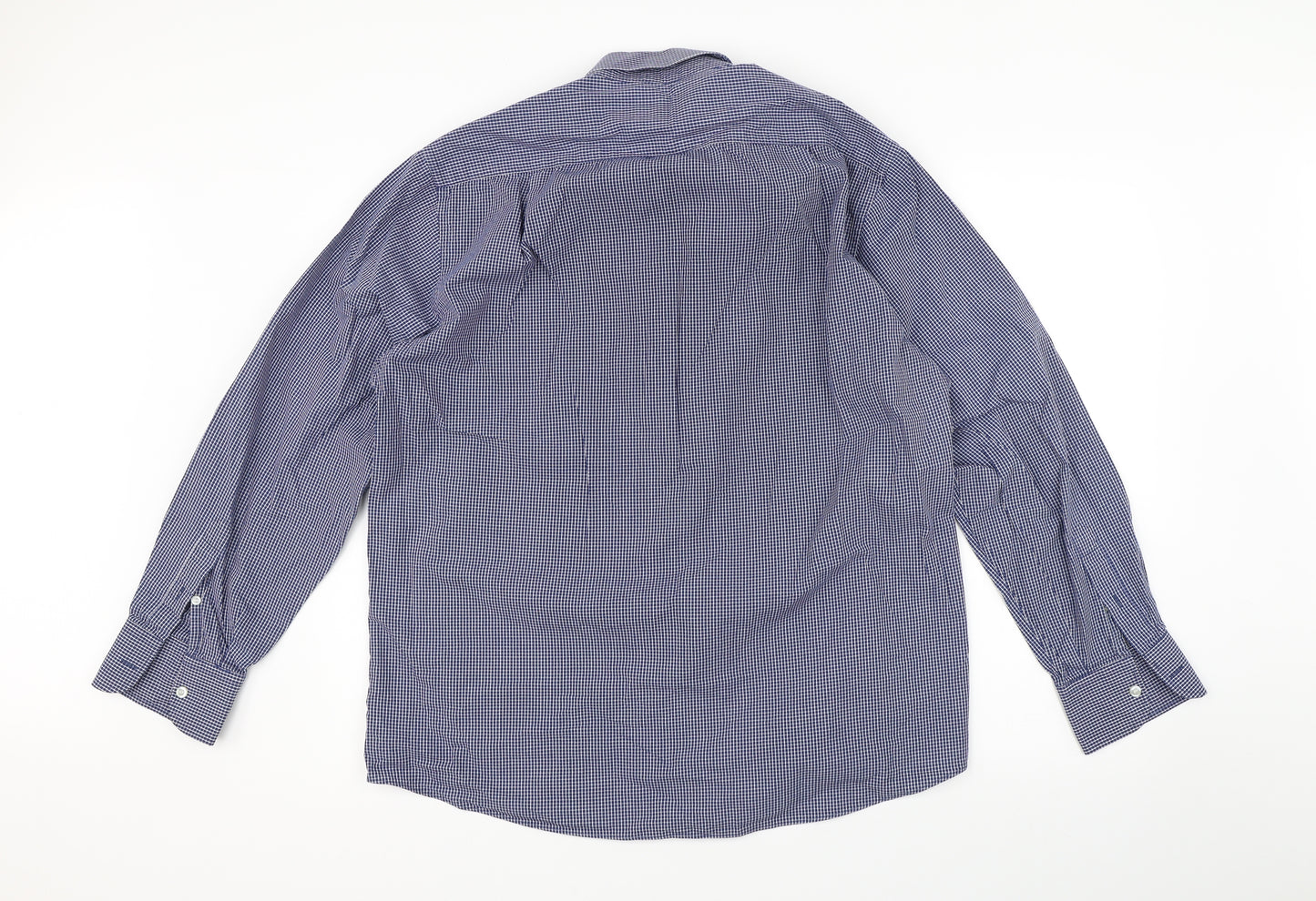 Marks and Spencer Mens Blue    Button-Up Size 16