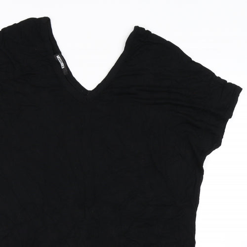 Missguided Womens Black   Basic T-Shirt Size 8