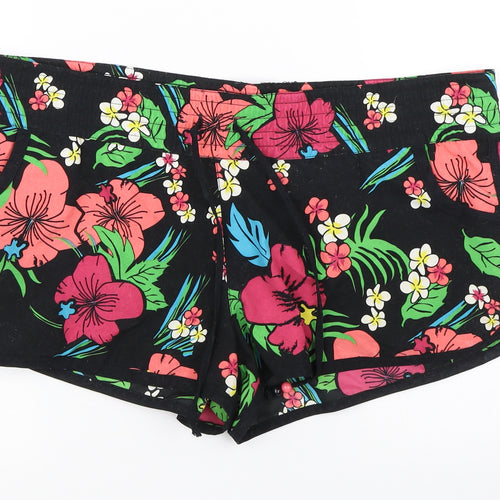 Girl Xpress Womens Multicoloured Floral  Hot Pants Shorts Size 10