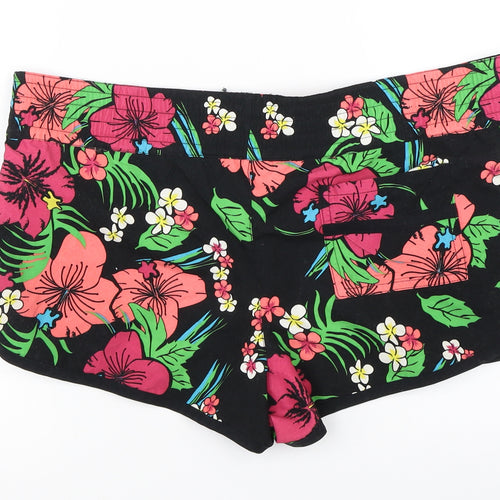 Girl Xpress Womens Multicoloured Floral  Hot Pants Shorts Size 10