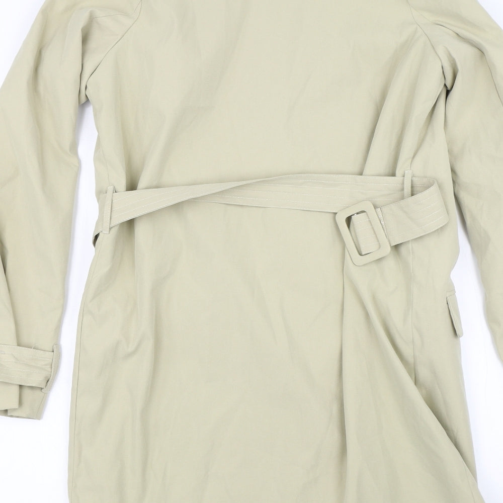 Nasty Gal Womens Beige   Trench Coat Coat Size 8
