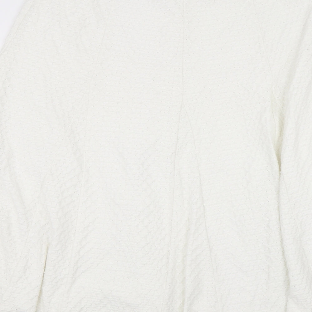 Bonmarché Womens White   Maxi Skirt Size 14