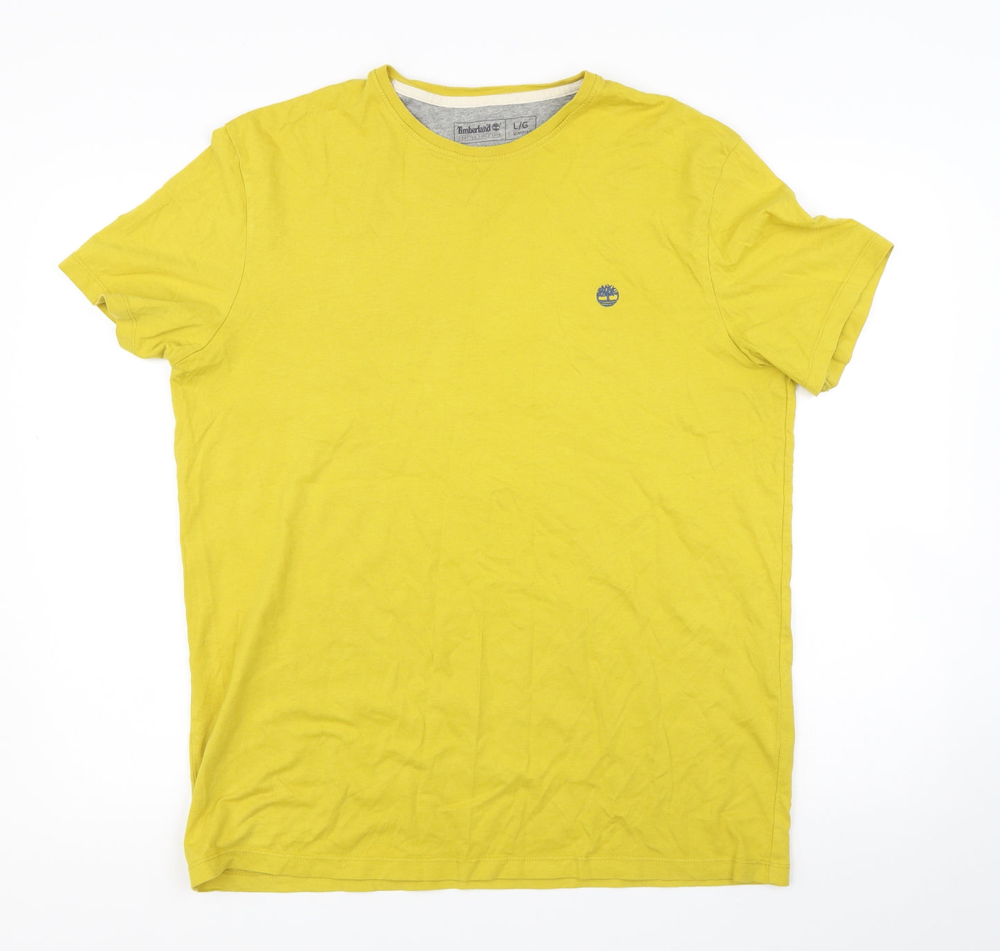 Timberland Mens Yellow    T-Shirt Size L