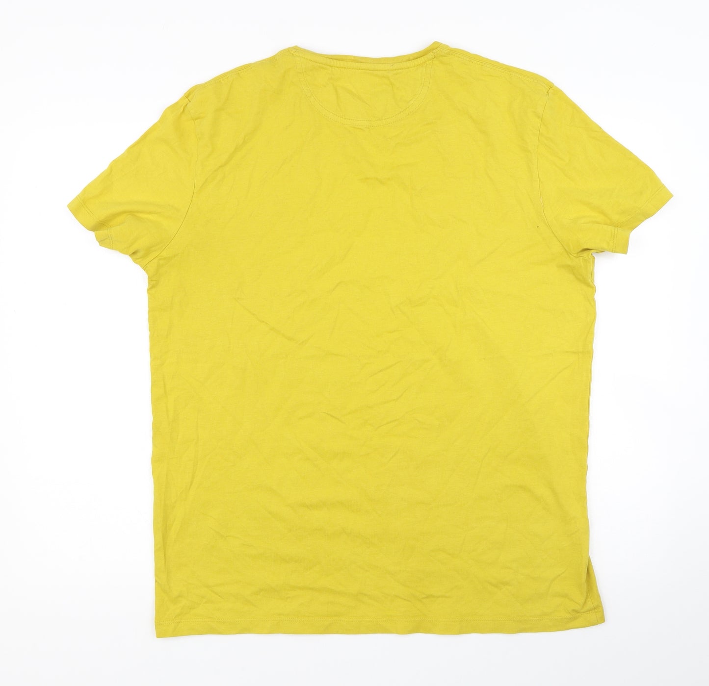 Timberland Mens Yellow    T-Shirt Size L