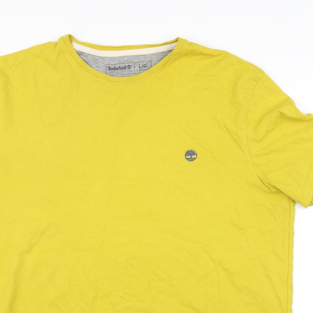 Timberland Mens Yellow    T-Shirt Size L