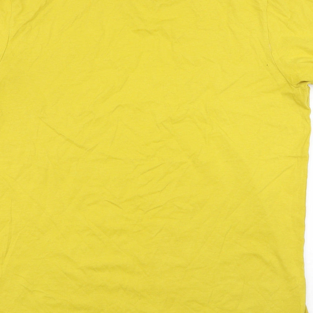Timberland Mens Yellow    T-Shirt Size L
