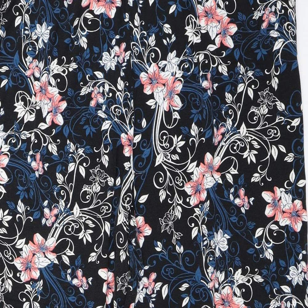 M&Co Womens Multicoloured Floral  Trousers  Size 18 L28 in