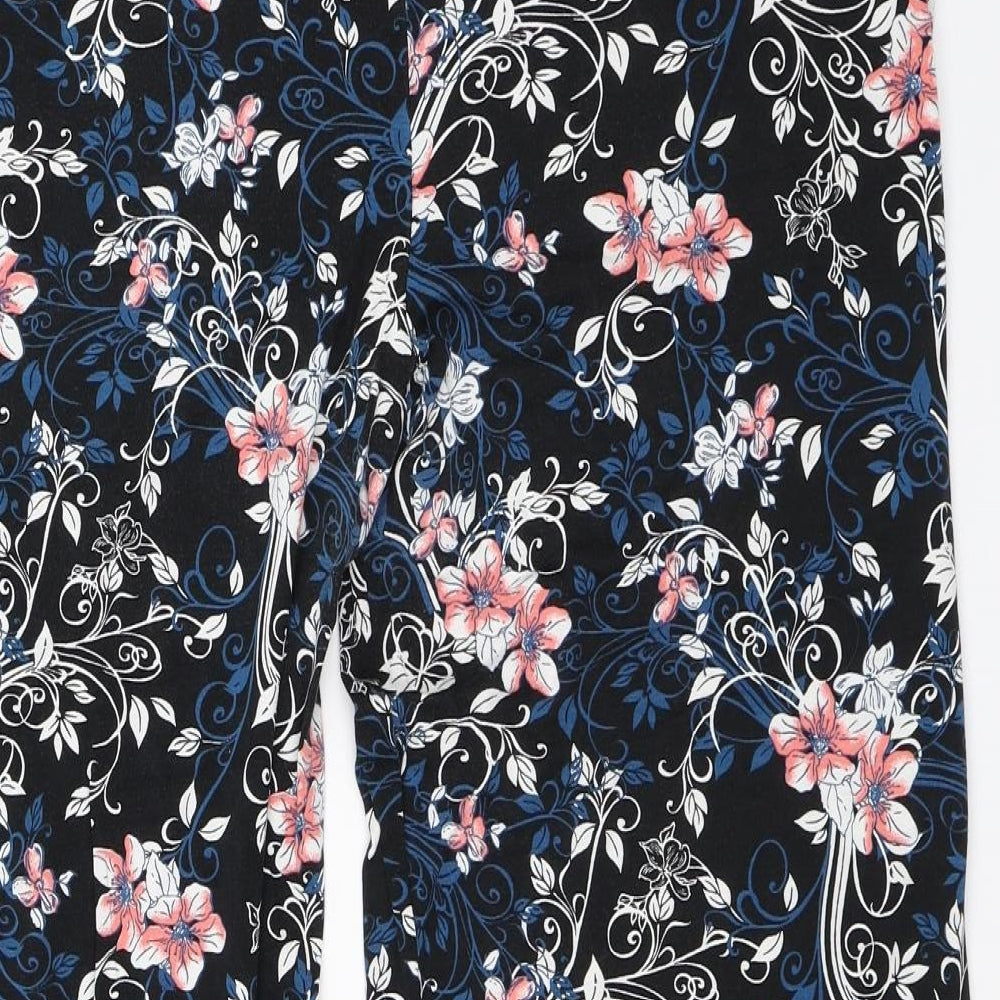 M&Co Womens Multicoloured Floral  Trousers  Size 18 L28 in