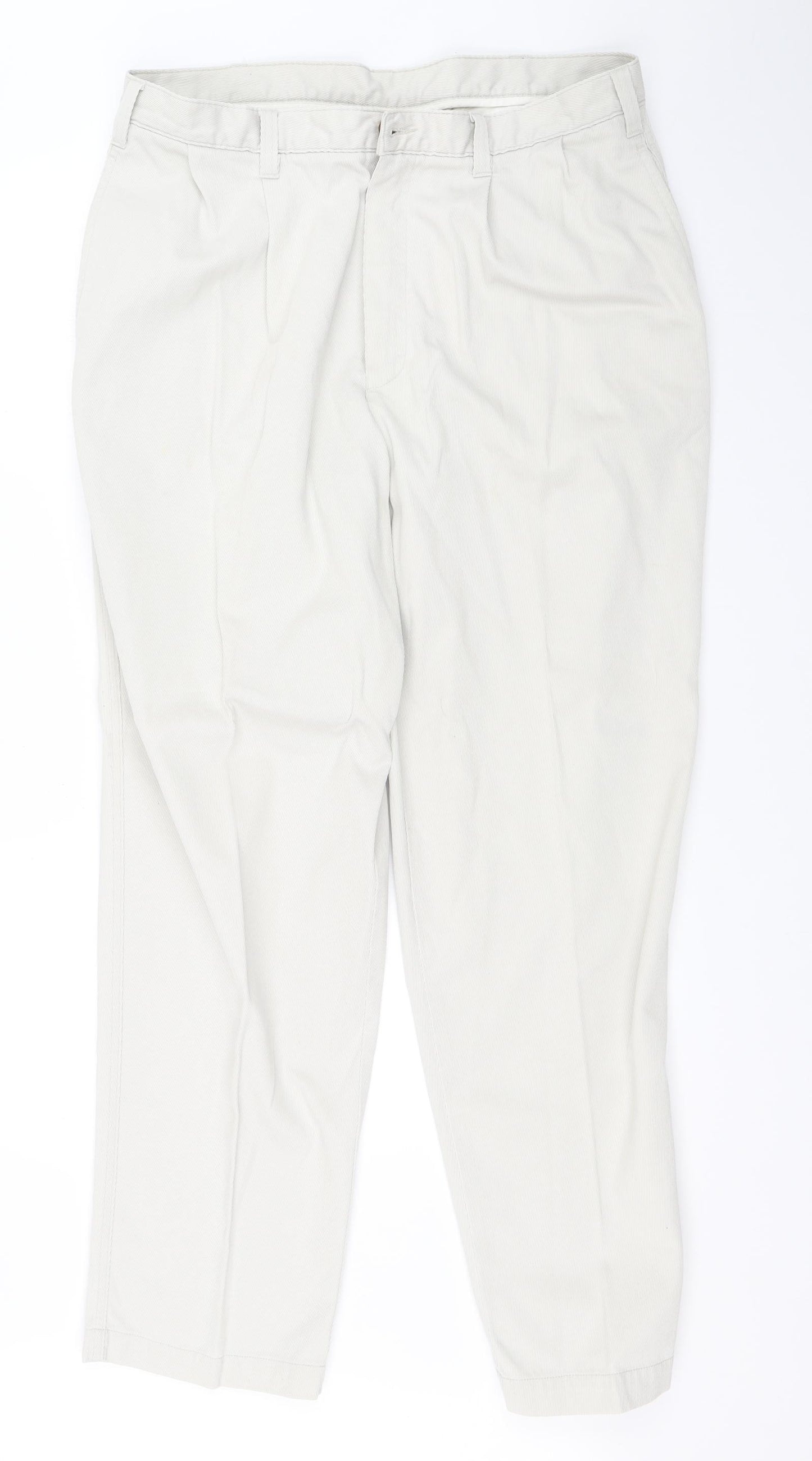 Marks and Spencer Mens Beige   Trousers  Size 36 L31 in
