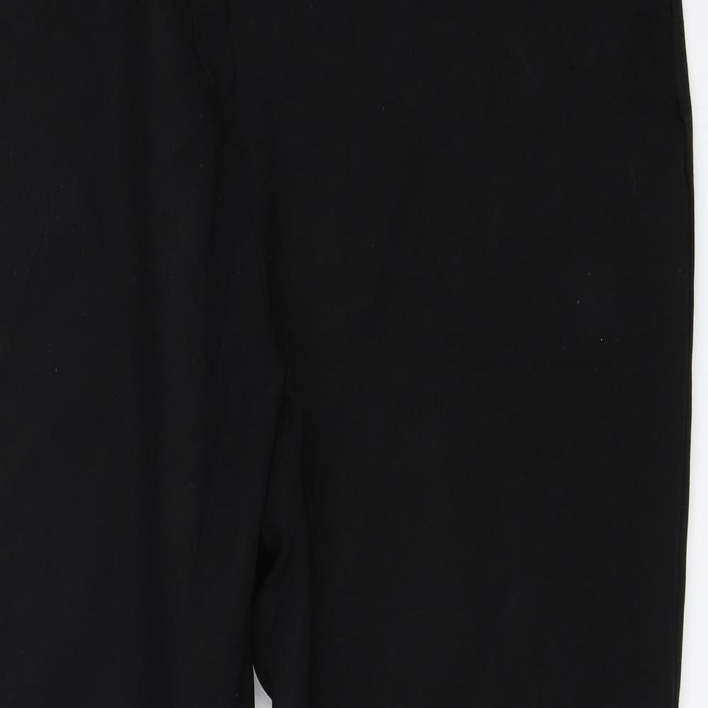 Peacocks Womens Black   Trousers  Size 16 L29 in