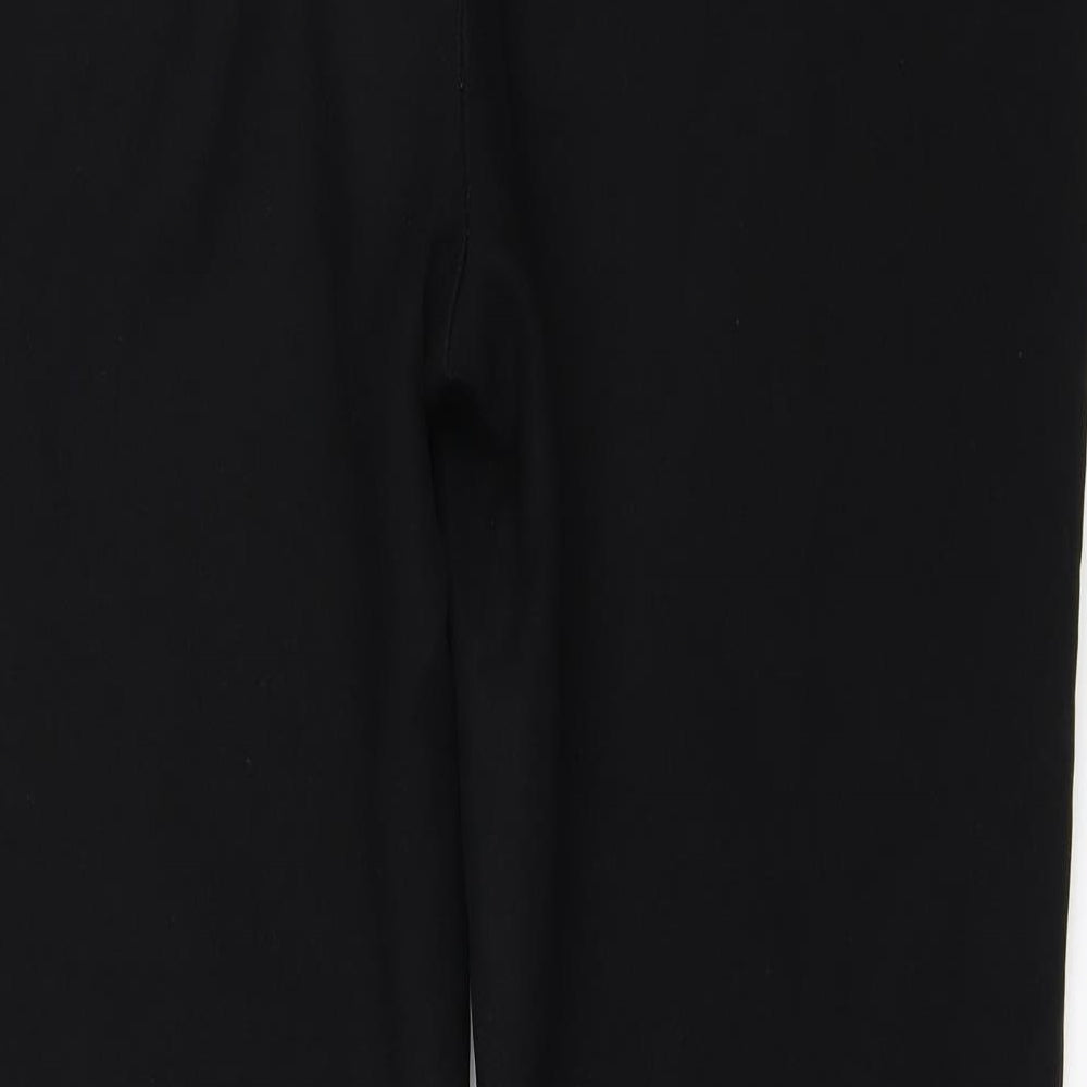 Peacocks Womens Black   Trousers  Size 16 L29 in