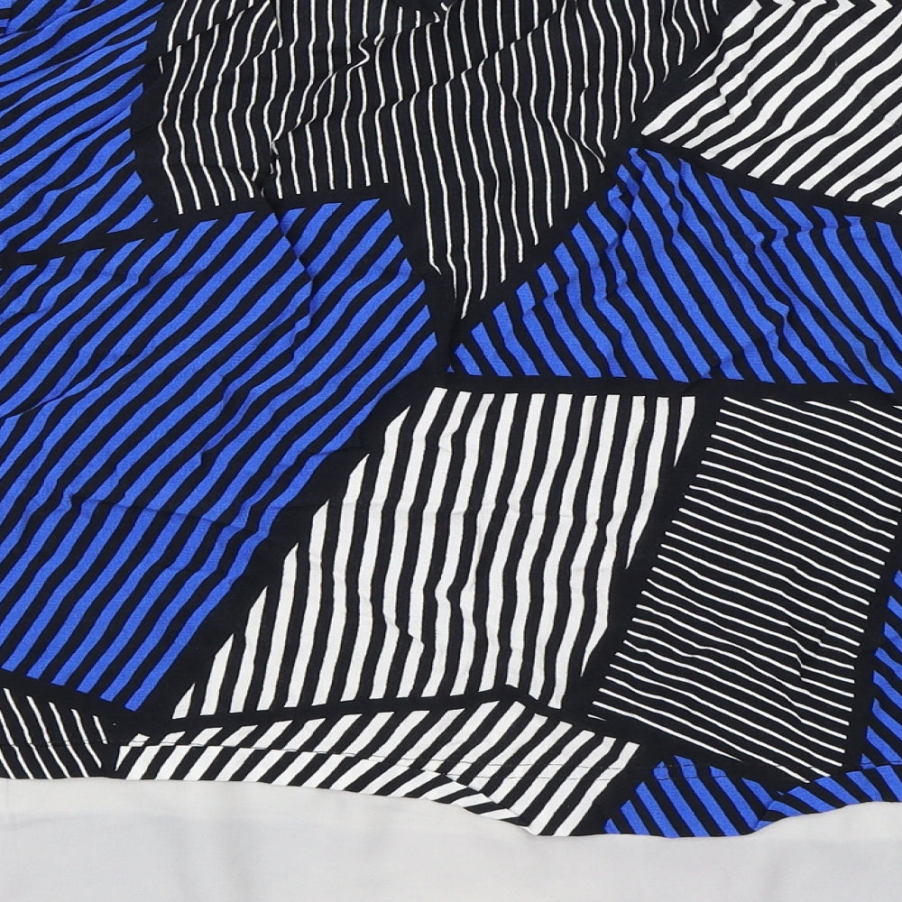 Wallis Womens Multicoloured Striped  Basic Blouse Size 16