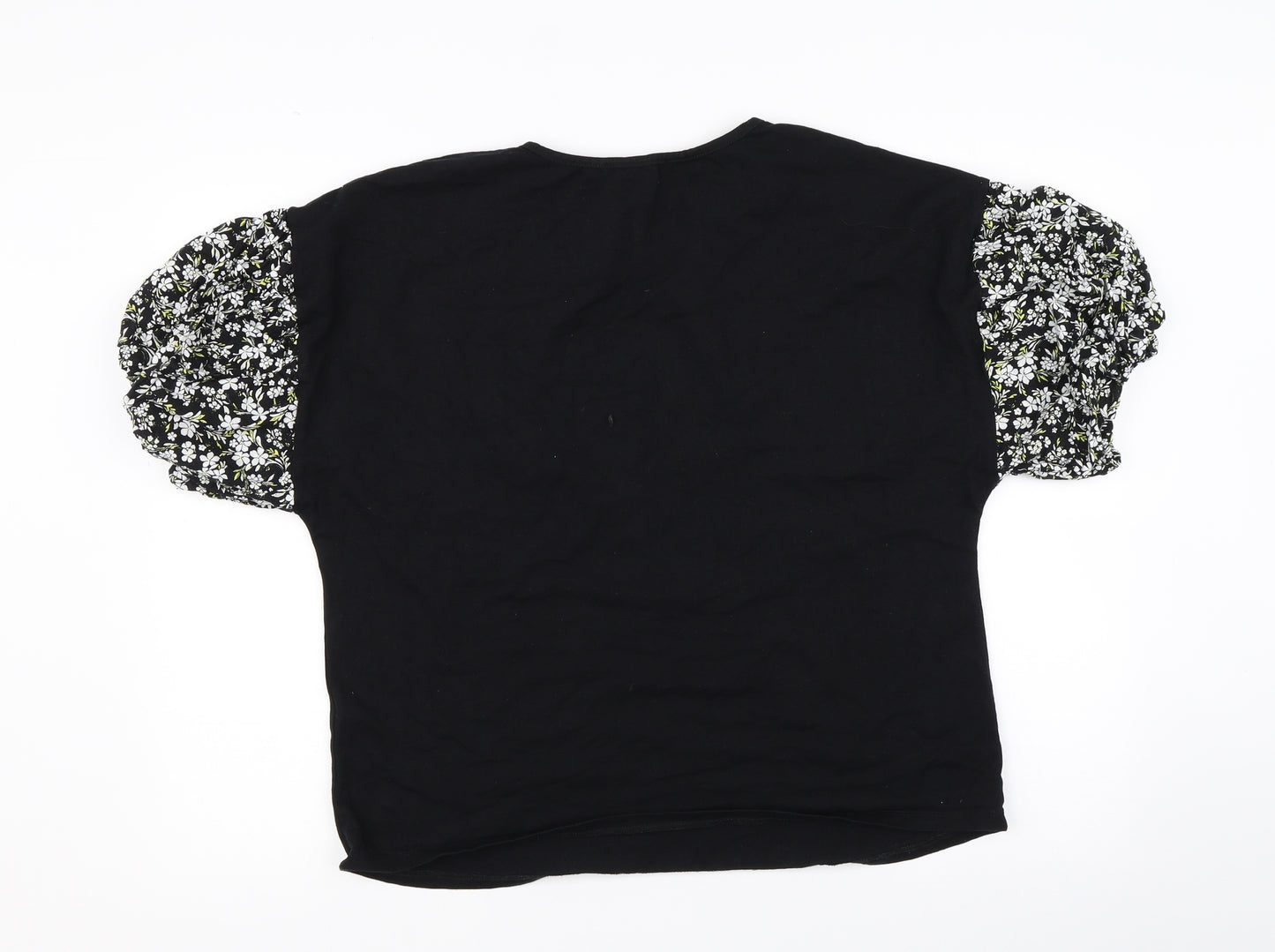 George Womens Black   Basic T-Shirt Size 16