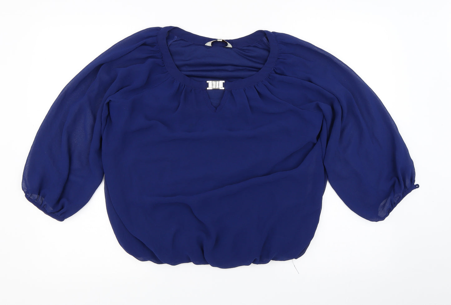 Dorothy Perkins Womens Blue   Basic Blouse Size 14