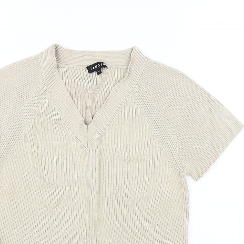 Jaeger Womens Beige   Pullover Jumper Size S