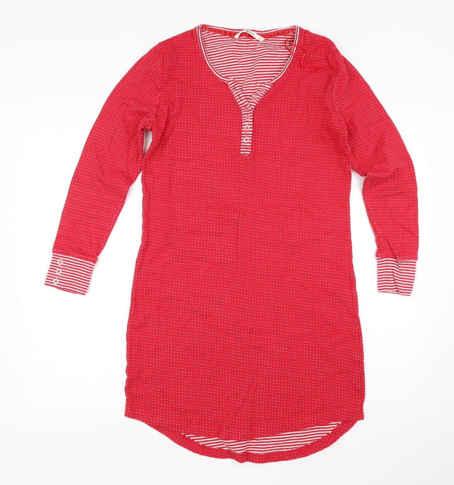 TU Womens Red Polka Dot  Top Nightshirt Size 8
