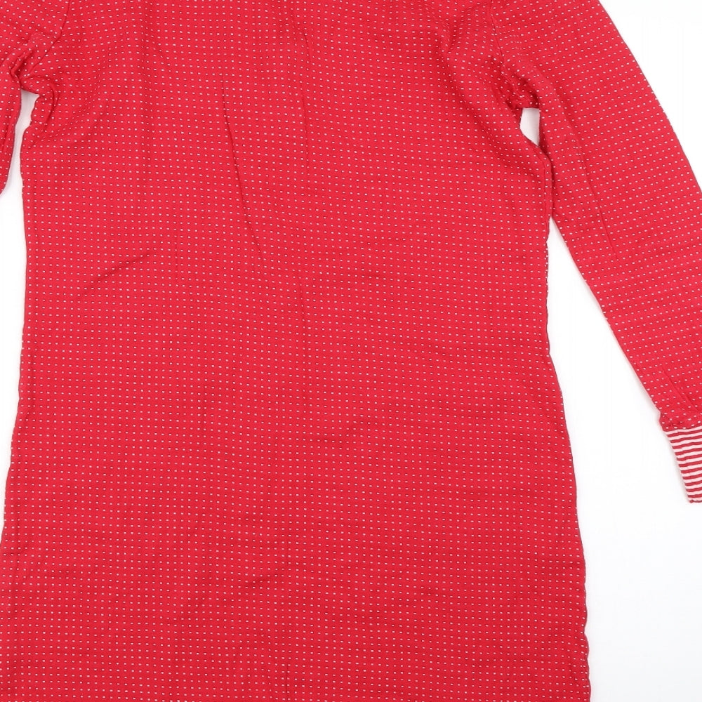TU Womens Red Polka Dot  Top Nightshirt Size 8