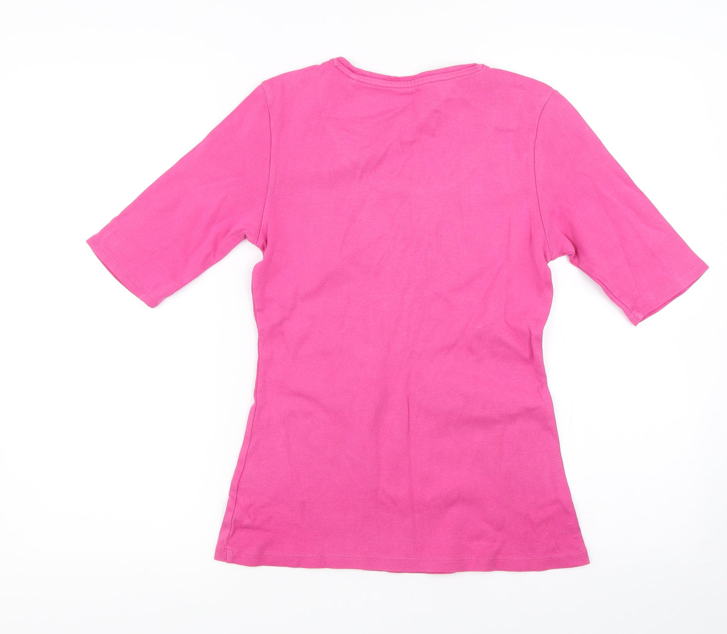 Marks and Spencer Womens Pink   Basic T-Shirt Size 10