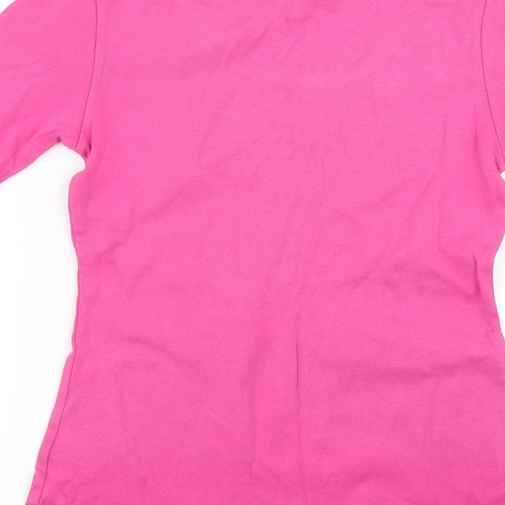 Marks and Spencer Womens Pink   Basic T-Shirt Size 10
