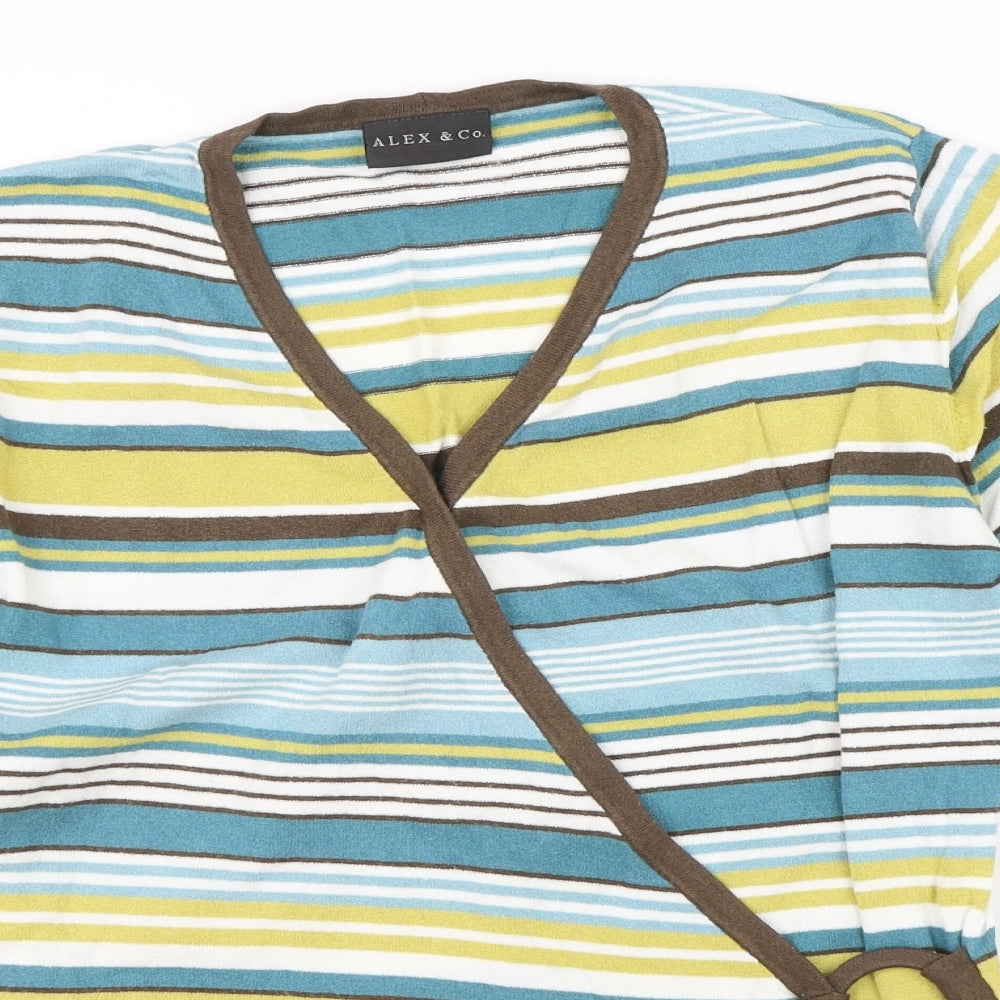 alex&co Womens Multicoloured Striped  Pullover Jumper Size 12