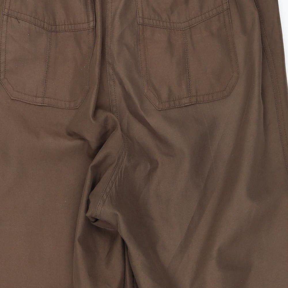 BHS Womens Brown   Cropped Trousers Size 16 L20 in