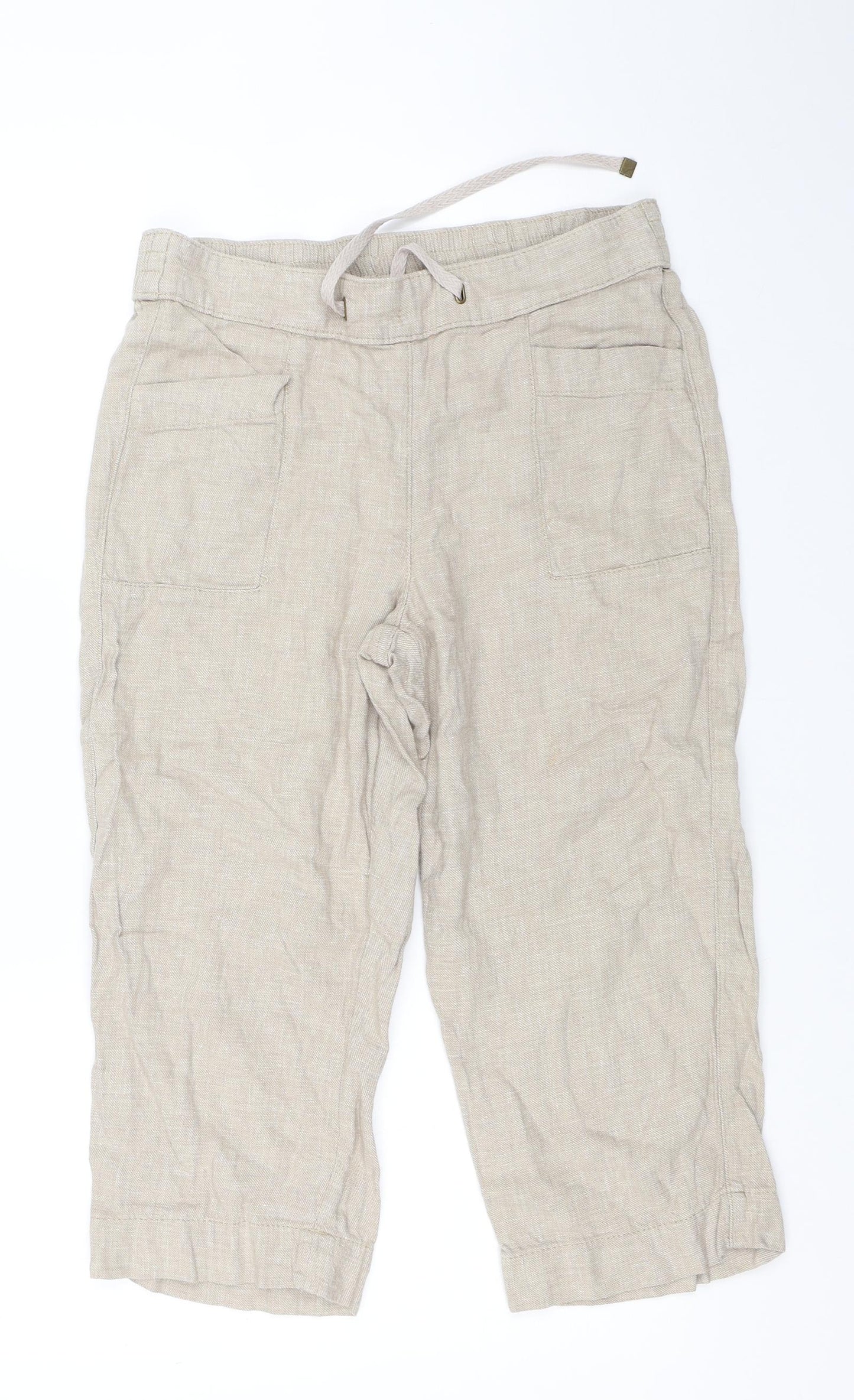 George Womens Beige   Cropped Trousers Size 10