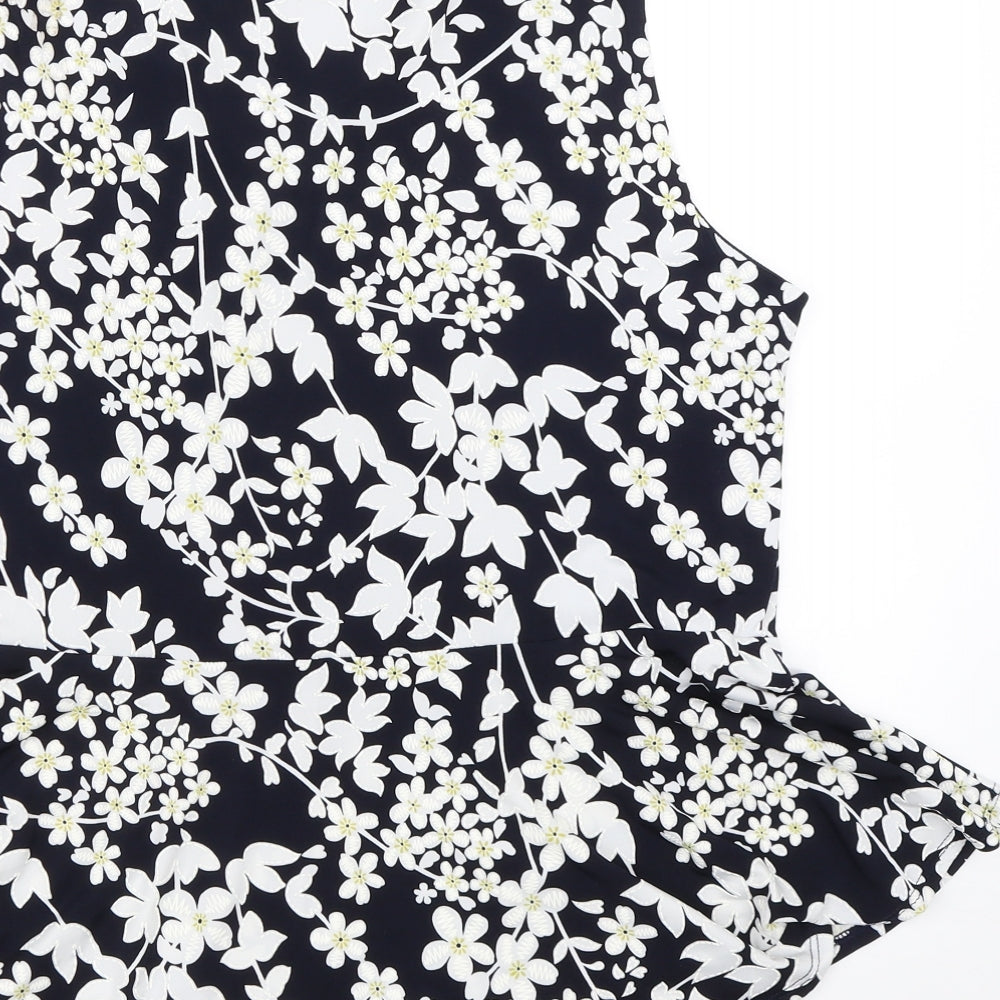 Roman Womens Multicoloured Floral  Basic Blouse Size 16