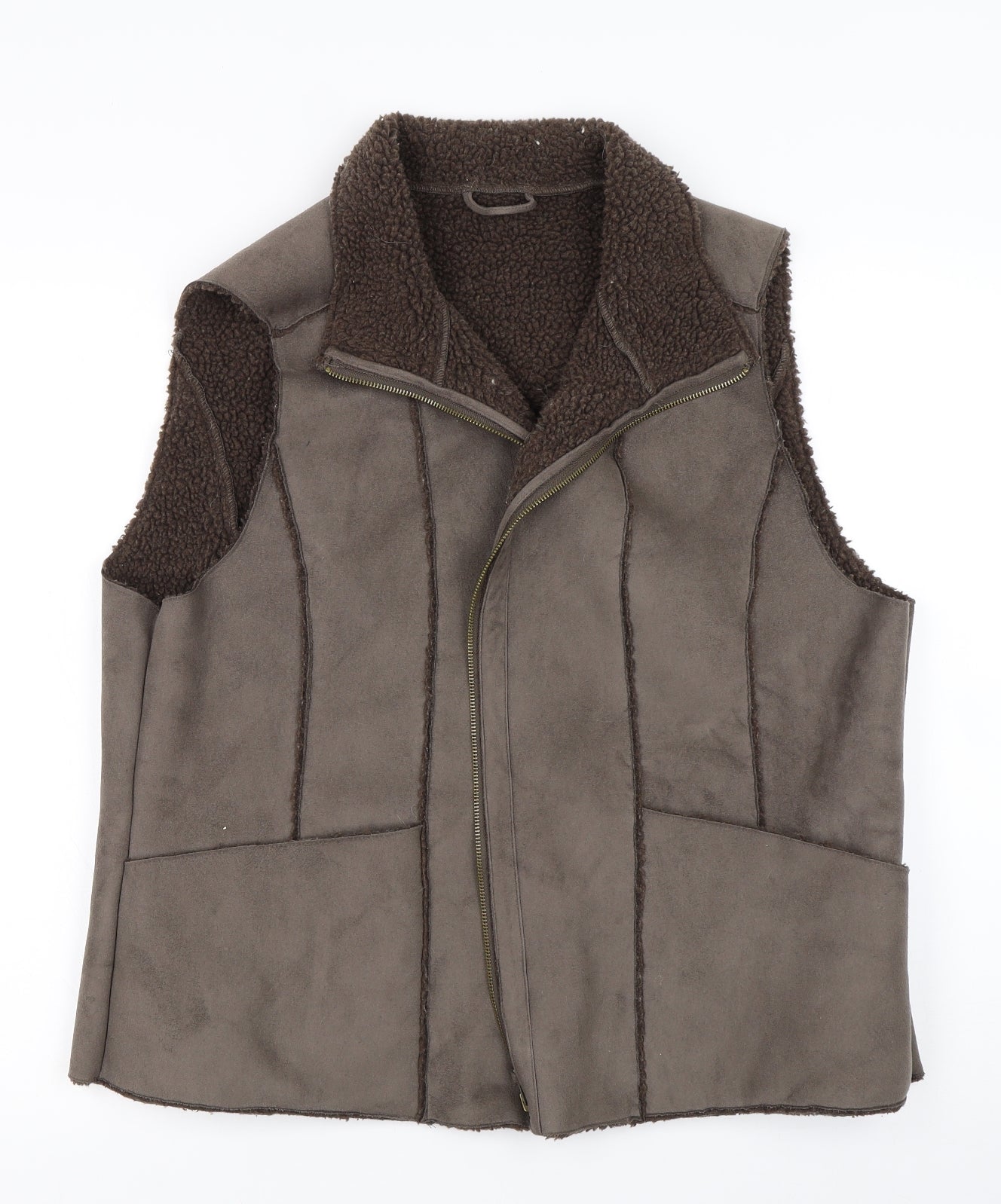 BHS Womens Grey   Gilet Jacket Size 22
