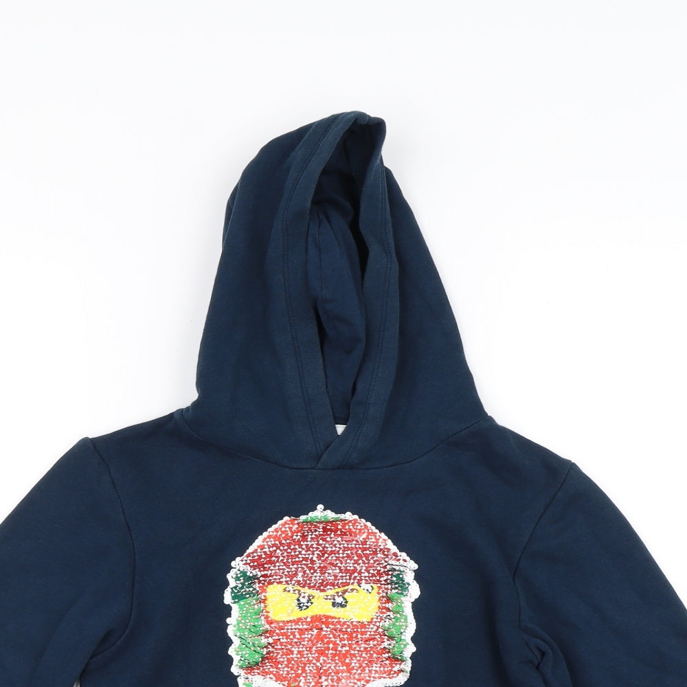 H&M Boys Blue   Pullover Hoodie Size 7-8 Years