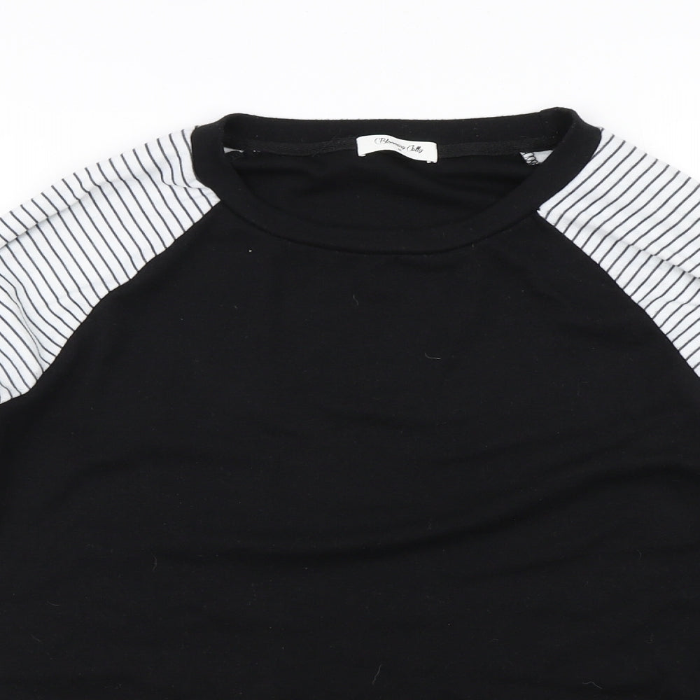 Blooming Jelly Womens Black   Basic T-Shirt Size M