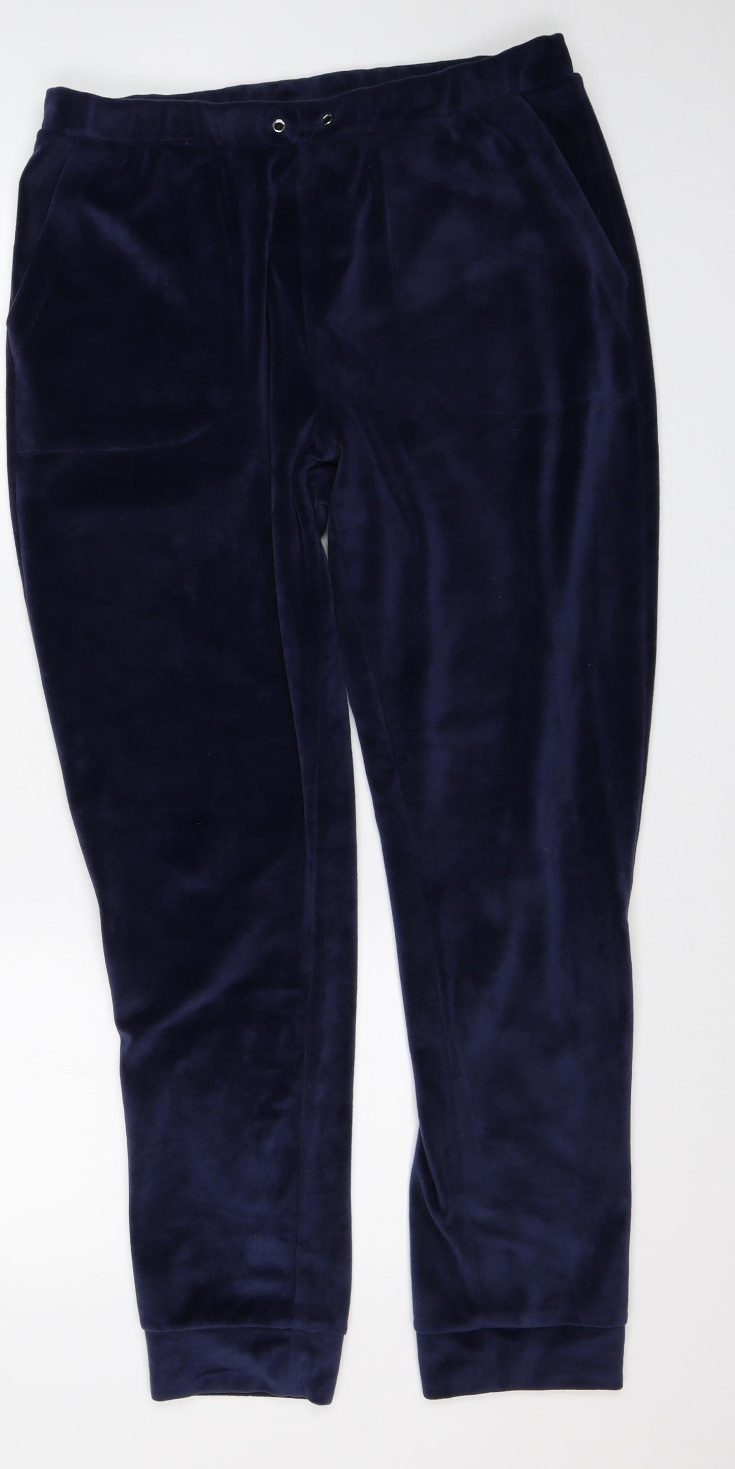 Nutmeg Womens Blue   Jogger Trousers Size 14 L29 in