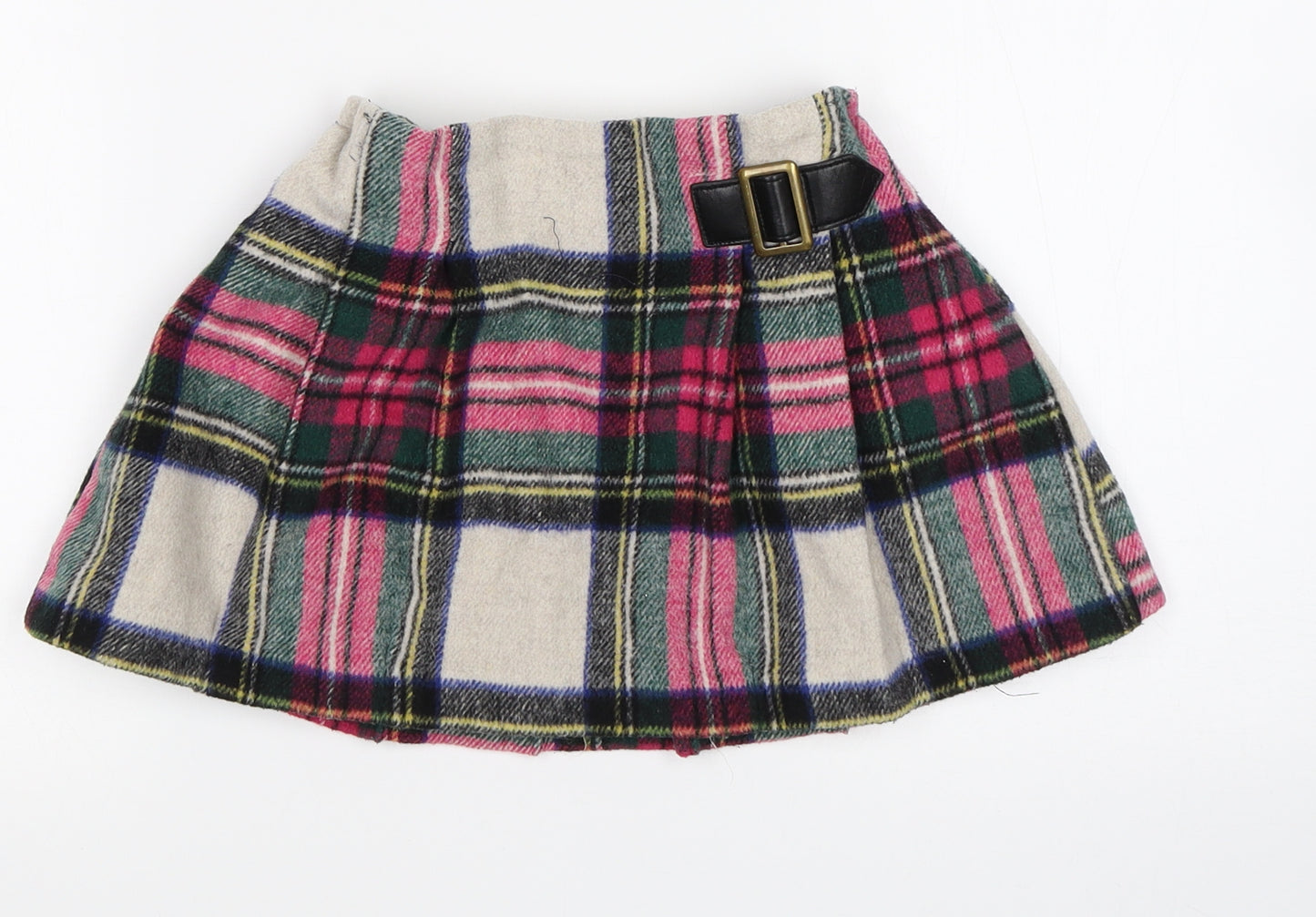 NEXT Girls Multicoloured Check  Mini Skirt Size 2-3 Years