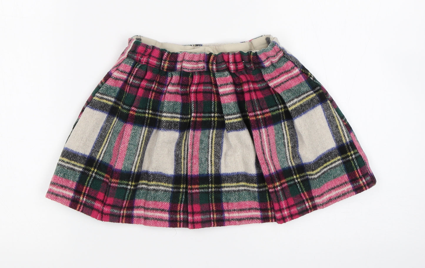 NEXT Girls Multicoloured Check  Mini Skirt Size 2-3 Years